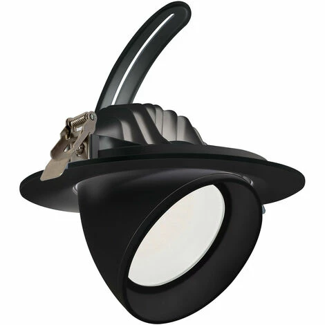 PHILIPS LED-Einbaustrahler Schwenkbar Rund 38W Schwarz 125 Lm/W CertaDrive Neutrales Weiß 3800K - 4200K