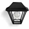 Philips 1649430PN A++ To E, MyGarden Wandaussenleuchte Alpenglow, Aluminium, E27, Schwarz, 13.02 X 18.10 X 17 Cm