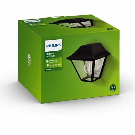 Philips 1649430PN A++ To E, MyGarden Wandaussenleuchte Alpenglow, Aluminium, E27, Schwarz, 13.02 X 18.10 X 17 Cm – Bild 2