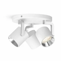 Philips MyLiving 4 X Byrl LED SceneSwitch Weiß Aus Metall Warmweiß Neutralweiß Dimmbar Mit Vorhandenem Schalter