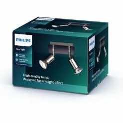 Philips MyLiving Carrea 2er Spot Nickel 5503217PN
