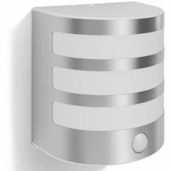 Philips MyGarden LED Wandleuchte, 3,5 W, Calgary, Bewegungsmelder, Edelstahl, Gartenleuchte