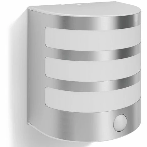 Philips MyGarden LED Wandleuchte, 3,5 W, Calgary, Bewegungsmelder, Edelstahl, Gartenleuchte