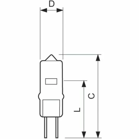 PHILIPS NV-Halogenlampe 14W Kl Kapseln LV B G4 12V CAPS3000H14WG412VCL1CT/10X10F – Bild 3