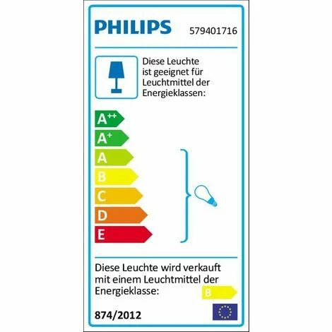 Philips Ecomoods Wandleuchte Energiespar 1fl.Wandspot Spot Leuchte 579401716 – Bild 4