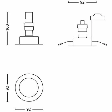 Philips Myliving 579591716, Recessed Lighting Spot, GU10, 1 Glühbirne(n), Halogen, 35 W, 2700 K – Bild 4