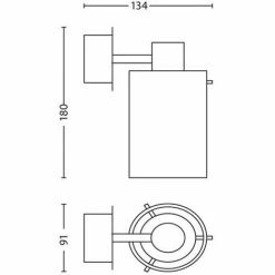 Philips 34107/11/16 Wandleuchte MyBathroom