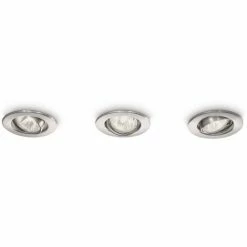 Philips MyLiving 594631716 Geeignet Für Verwendung In Innen GU10 Recessed Lighting Spot 30 W D Chrom Lichtspot – Punkt