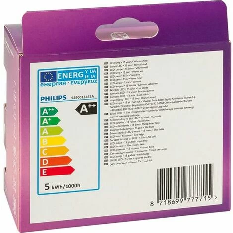 Philips LED Lampe E14 2er Set 4,3W (40W) 2700K 470lm Tropfen – Bild 2