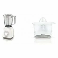 Philips Daily HR2100/00 - Amerikanischer Glasmixer, 400w, 1,5L Krug Ultra Resistant Plastic, Farbe White