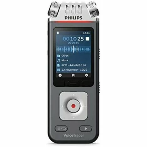 8GB Professionelles Digitales Diktiergerät Philips DVT7110, Diktiergerät Tragbarer Audiorecorder, Stereo Meeting Recorder.