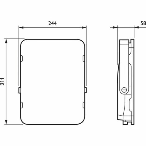 LED-Flutlicht 100W 10000lm 30ºx80º IP65 - Philips – Bild 2