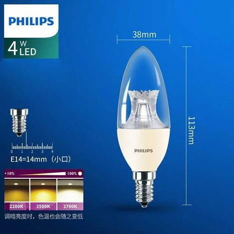 LED-Glühbirne E14 6W | DimTone Dimmbar | MASTER LEDcandle Philips – Bild 5