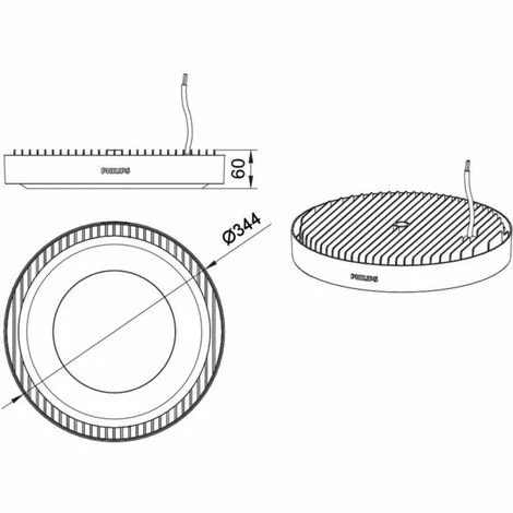PHILIPS LEDINAIRE BY021P LED 200S/840 190W 20000LM Industrielle LED-Haube – Bild 4