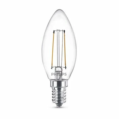PHILIPS 8718696587553 LEDCLASSIC LAMPE, ERSETZT 25 W, E14, WARMWEIß (2700K), 250 LUMEN, KERZE, DOPPELPACK, – Bild 2