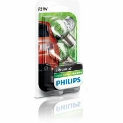 PHILIPS 12498LLECOB2 LONGLIFE ECOVISION P21W SIGNALLAMPE 12498LLECOB2, 2ER BLISTER