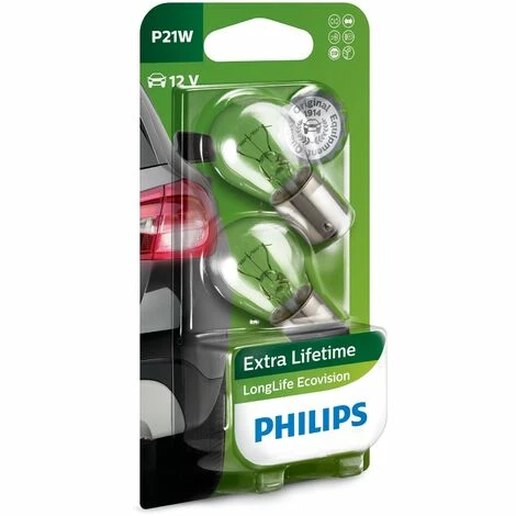 PHILIPS 12498LLECOB2 LONGLIFE ECOVISION P21W SIGNALLAMPE 12498LLECOB2, 2ER BLISTER – Bild 4
