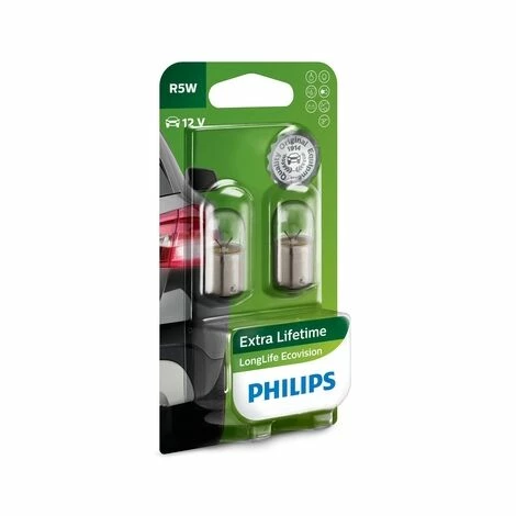 PHILIPS 12821LLECOB2 LONGLIFE ECOVISION R5W SIGNALLAMPE 12821LLECOB2, 2ER BLISTER – Bild 2