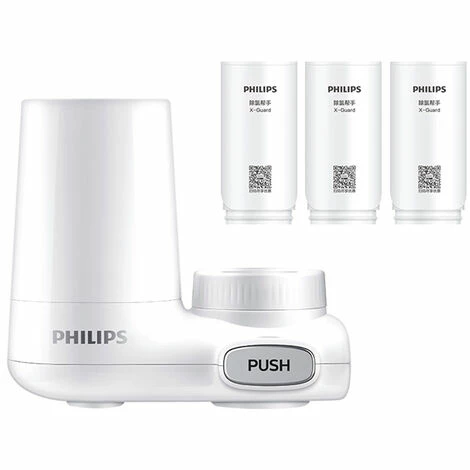 Philips Tap Water Purifier CM-300 Wasserfilter Wasserhahn Ersatz Entchlorungsfilter Perkolator Für Küche Badezimmer,Eine Maschine Mit Drei Filter – Bild 2