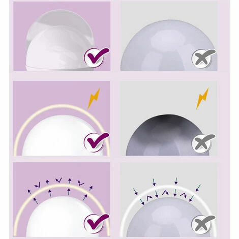 PHILIPS LED-Energiesparlampe E27 3,5 W 6,5 W Warmes/kaltes Licht 3000 K 6500 K Farbtemperatur Augenkomfort Hochtransluzente Maskenlampe Für Zuhause Einzelpackung 220 V,6,5 Watt 6500k. – Bild 4