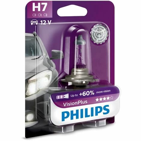 PHILIPS 12972VPB1 VISIONPLUS +60% H7 SCHEINWERFERLAMPE 12972VPB1, 1ER BLISTER – Bild 4