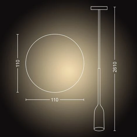 Philips Hue White Ambience Devote Pendelleuchte (43006/31/P6) – Bild 5