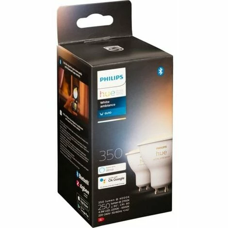 Philips Hue Set GU10 BT 2er 5W 350lm White Ambiance Philips Hue Set GU10 BT 2er 5W 350lm White Ambiance -PHILIPS Shop 54420680 1