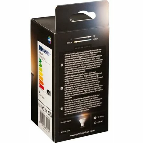 Philips Hue Set GU10 BT 2er 5W 350lm White Ambiance Philips Hue Set GU10 BT 2er 5W 350lm White Ambiance -PHILIPS Shop 54420680 2