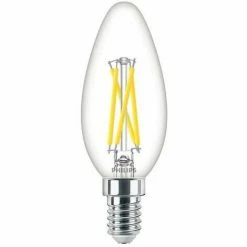 PHILIPS LED-Kerzenlampe FM E14 B3 1,8W D 2700K Ewws 250lm Filamentlampe B35 Kl Dimmbar MASVLELEDCANDLEDT2.5-25WE14B35C