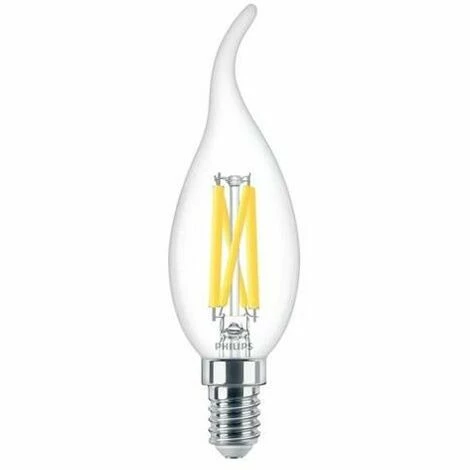 PHILIPS LED-Kerzenlampe FM E14 B3 3,4W D 2700K Ewws 470lm Filamentlampe B35 Kl Dimmbar MASVLELEDCANDLEDT3.4-40WE14927BA