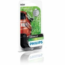 PHILIPS 12961LLECOB2 LONGLIFE ECOVISION W5W SIGNALLAMPE 12961LLECOB2, 2ER BLISTER