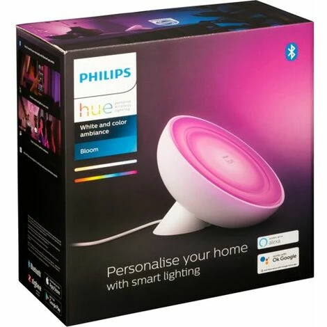 Philips Hue Bloom LED Tischleuchte Weiß
