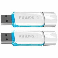 Philips USB 2.0 16GB Snow Pack Of 2 (FM16FD70D/10) (FM16FD70D/10)
