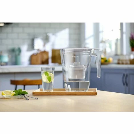 Philips AWP2935WH/10 Wasserfilter Pitcher-Wasserfilter 2,6 L Transparent, Weiß – Bild 5