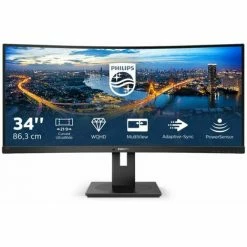 Philips B Line 345B1C/00 Computerbildschirm 86,4 Cm (34 Zoll) 3440 X 1440 Pixel WQHD LCD Schwarz