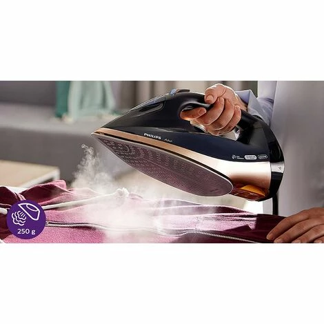 Philips Azur Gleichmäßiger Dampfausstoß Von 55 G/min, Dampfbügeleisen – Bild 2