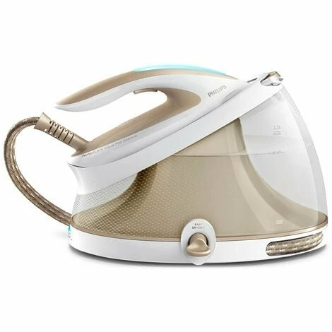 Philips GC9415/60 Dampfbügelstation 2100 W 2,5 L T-ionicGlide-Sohle Gold, Weiß