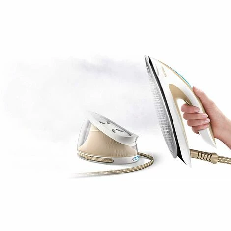 Philips GC9415/60 Dampfbügelstation 2100 W 2,5 L T-ionicGlide-Sohle Gold, Weiß – Bild 2