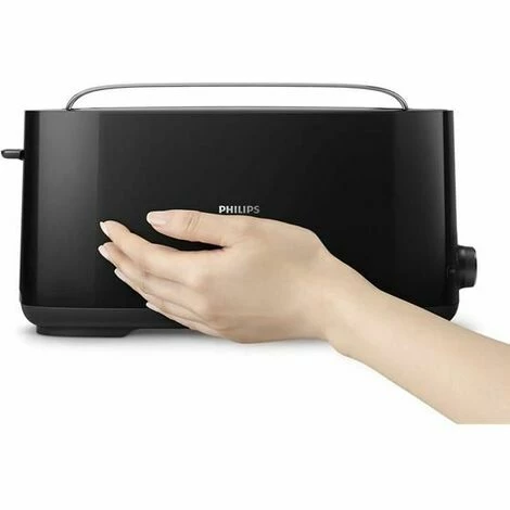 Philips Daily Collection Langer Schlitz, Integrierter Brötchenaufsatz, Kunststofftoaster – Bild 3