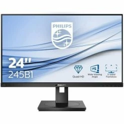 Philips B Line 245B1/00 LED Display 60,5 Cm (23.8 Zoll) 2560 X 1440 Pixel Quad HD Schwarz