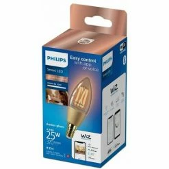 Philips Smart LED Leuchtmittel Tunable White Amber C35 E14, Kerzenform 4,9W Warmweiß-kaltweiß WiZ Connected -PHILIPS Shop 64872677 3