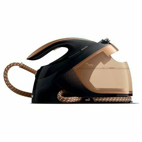 Philips GC8755/80 Bügeleisen Dampfbügeleisen SteamGlide Plus-Sohle Schwarz, Kupfer 2600 W